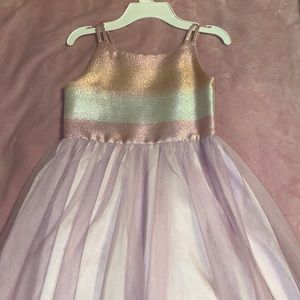 Girl shimmer party dress